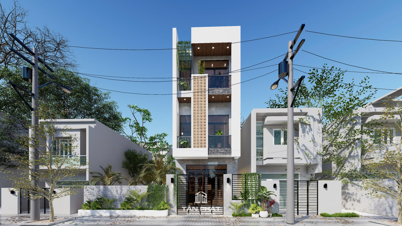 Nhà phố hiện đại 3 tầng- Anh Phong - Thái Nguyên