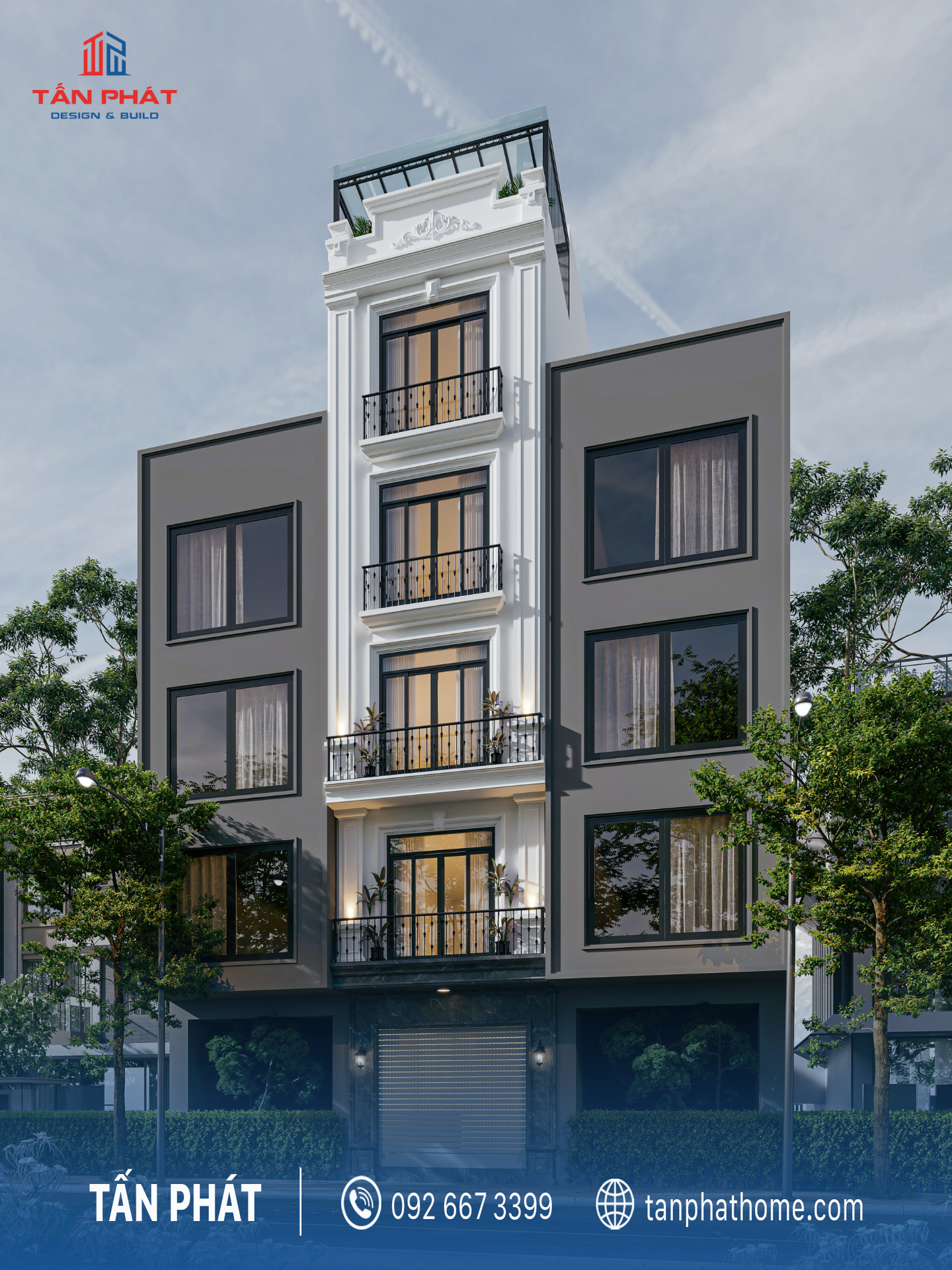 Nhà phố hiện đại 4 tầng 1 tum-Anh Duy-Hà Nội